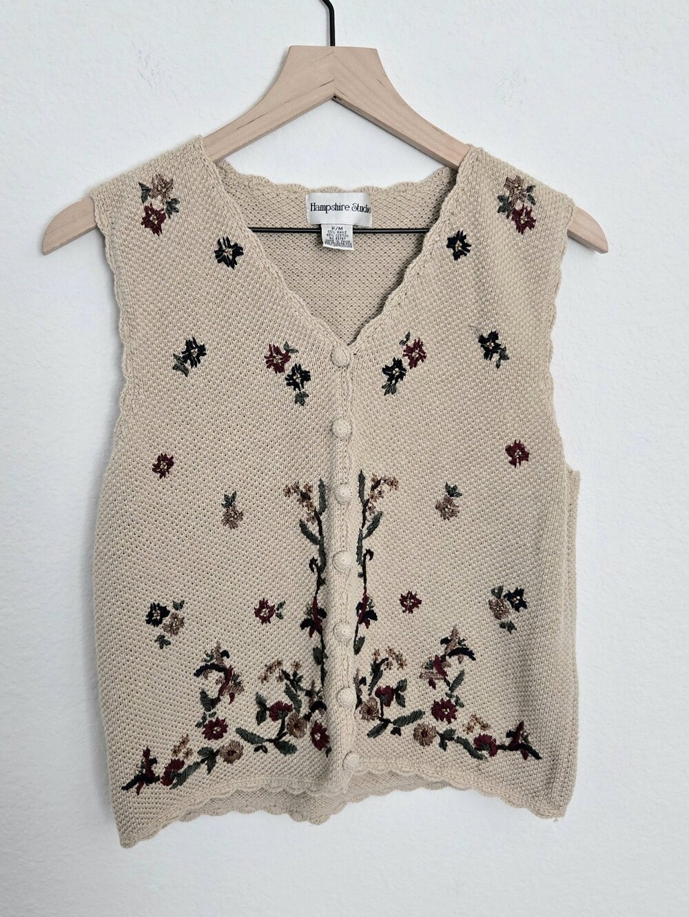 Vintage Hampshire Studio Embroidered Vest
